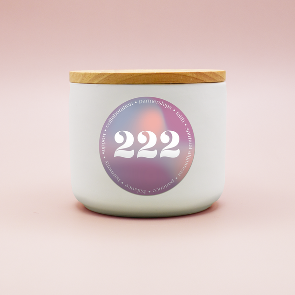 222 Angel Number Candle
