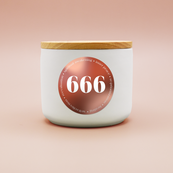 666 Angel Number Candle