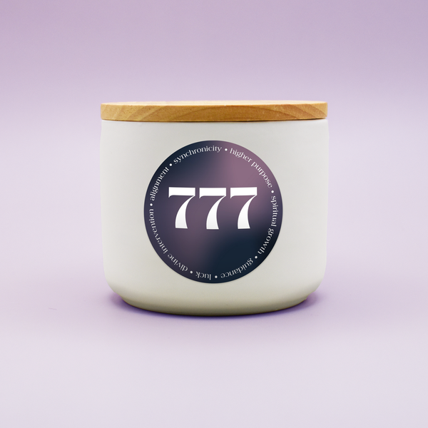 777 Angel Number Candle